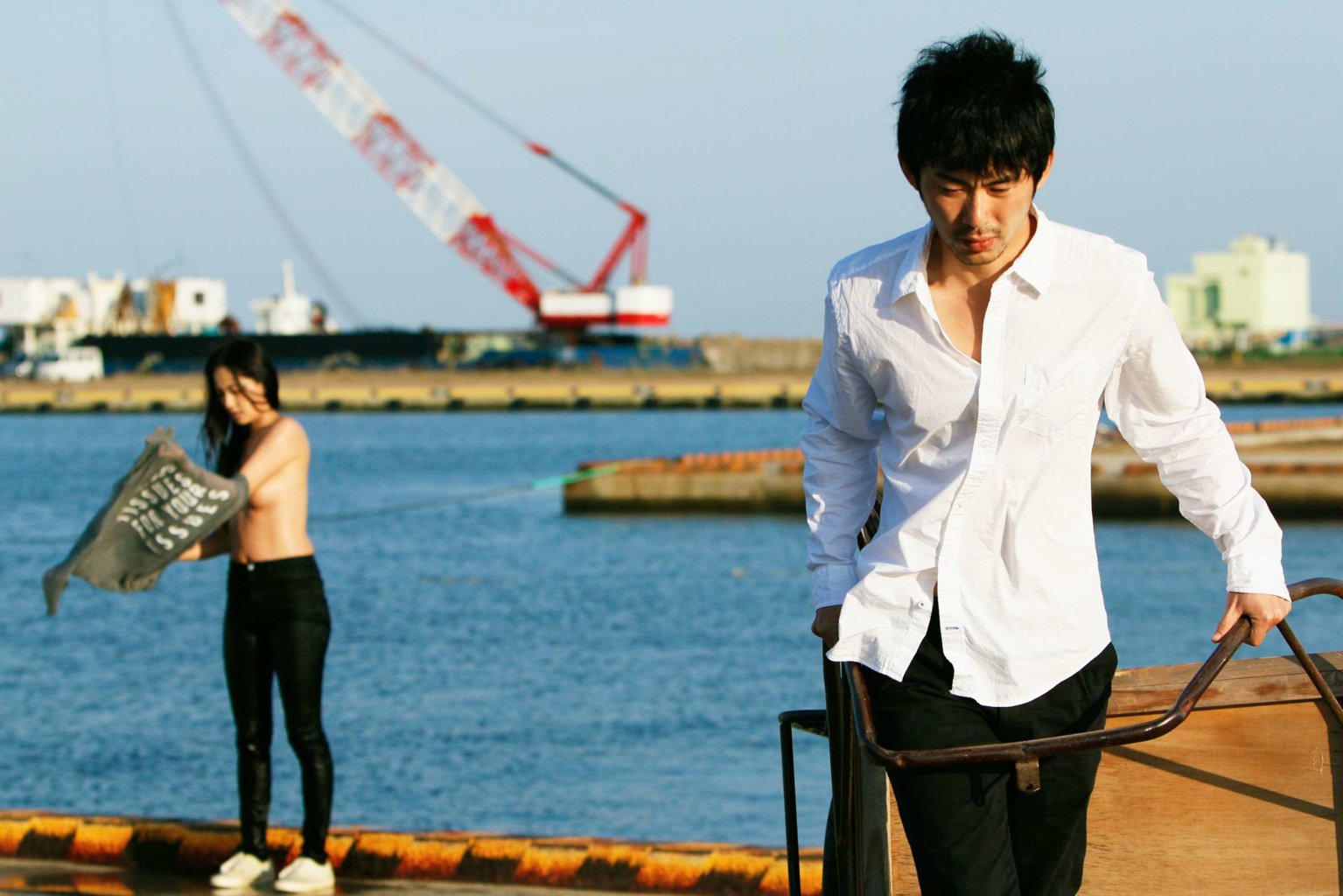 Wet woman in The wind (2016) by Akihito Shiota