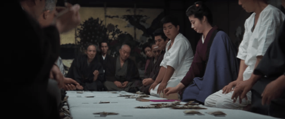 Red Peony Gambler 3 Flower Cards Game (1969) by Tai Kato